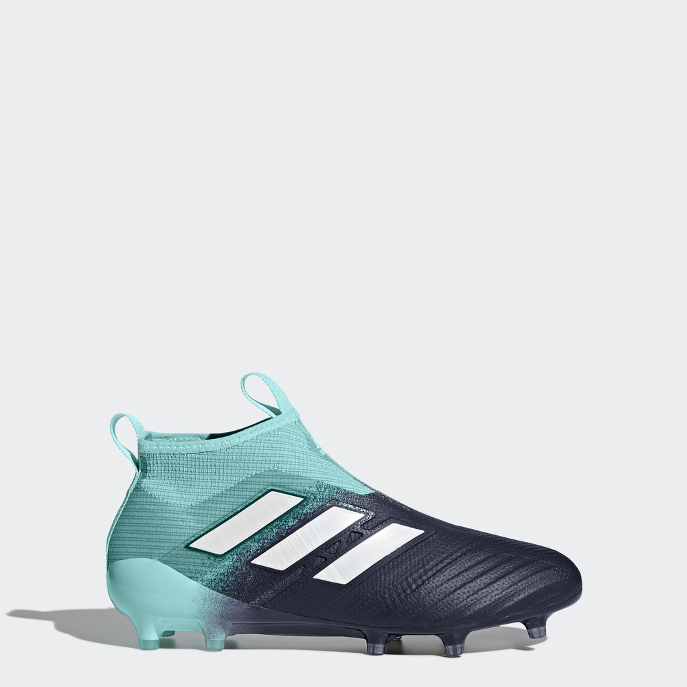 Adidas Ace 17+ Purecontrol Firm Ground - ποδοσφαιρικα παπουτσια ανδρικα - Ανοιχτο Τυρκουάζ/Ασπρα,Μέγ